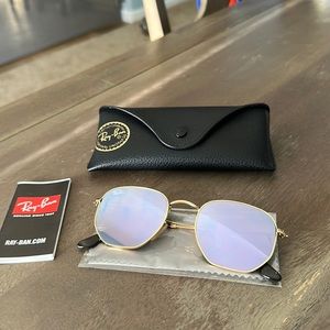 Ray-Ban Hexagonal Sunglasses in Lavender
